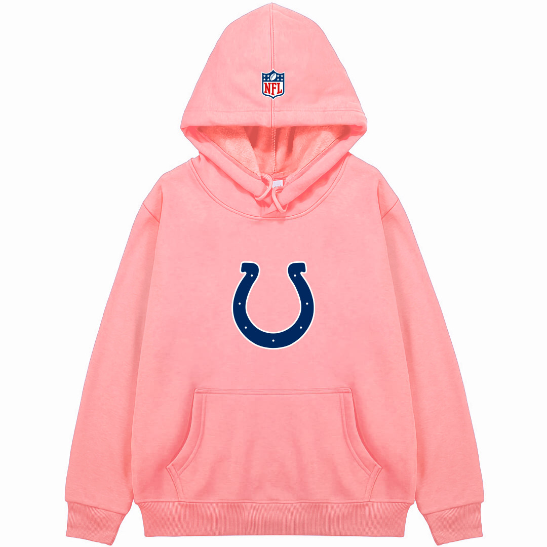 NFL Indianapolis Colts Hoodie Hooded Sweatshirt Sweater Jacket - Indianapolis Colts Team Single Logo