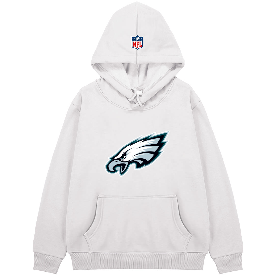 NFL Philadelphia Eagles Hoodie Hooded Sweatshirt Sweater Jacket - Philadelphia Eagles Team Single Logo