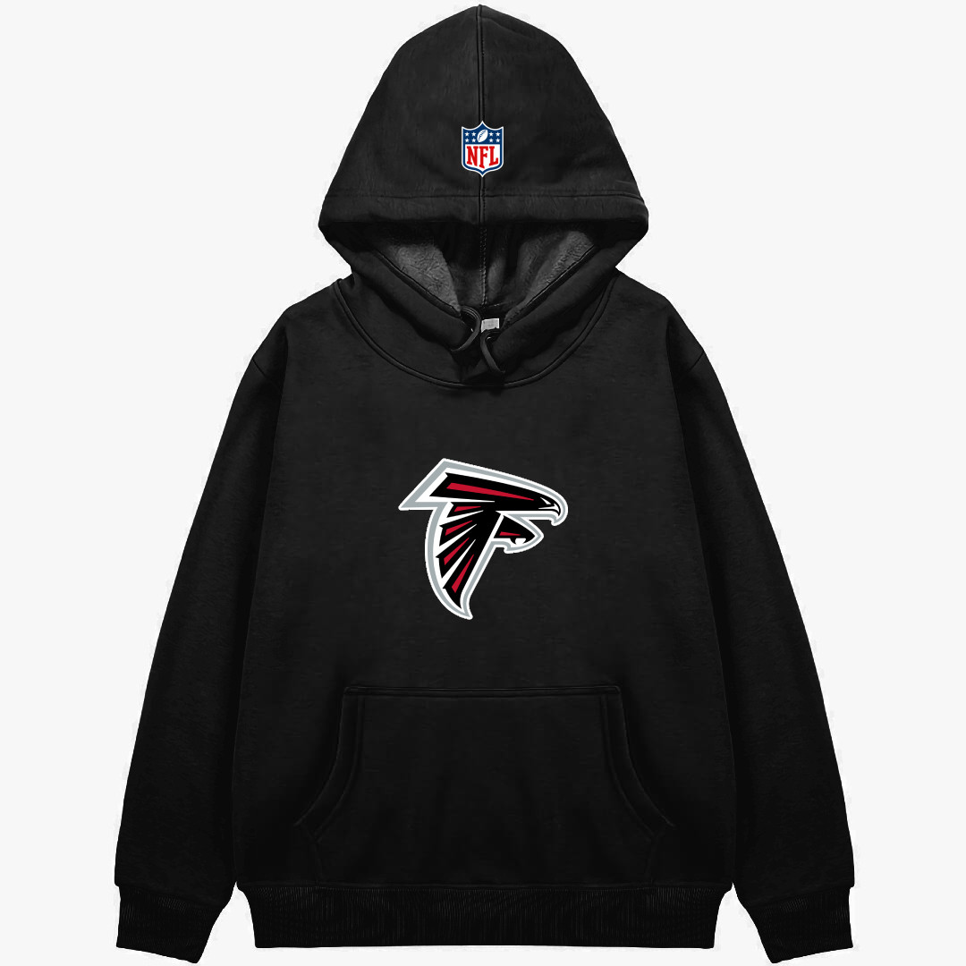 NFL Atlanta Falcons Hoodie Hooded Sweatshirt Sweater Jacket - Atlanta Falcons Team Single Logo