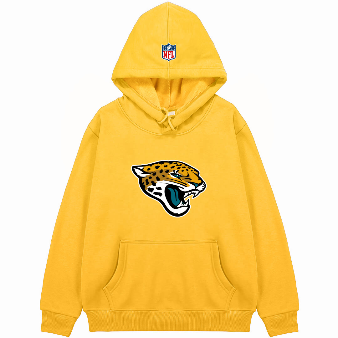 NFL Jacksonville Jaguars Hoodie Hooded Sweatshirt Sweater Jacket - Jacksonville Jaguars Team Single Logo