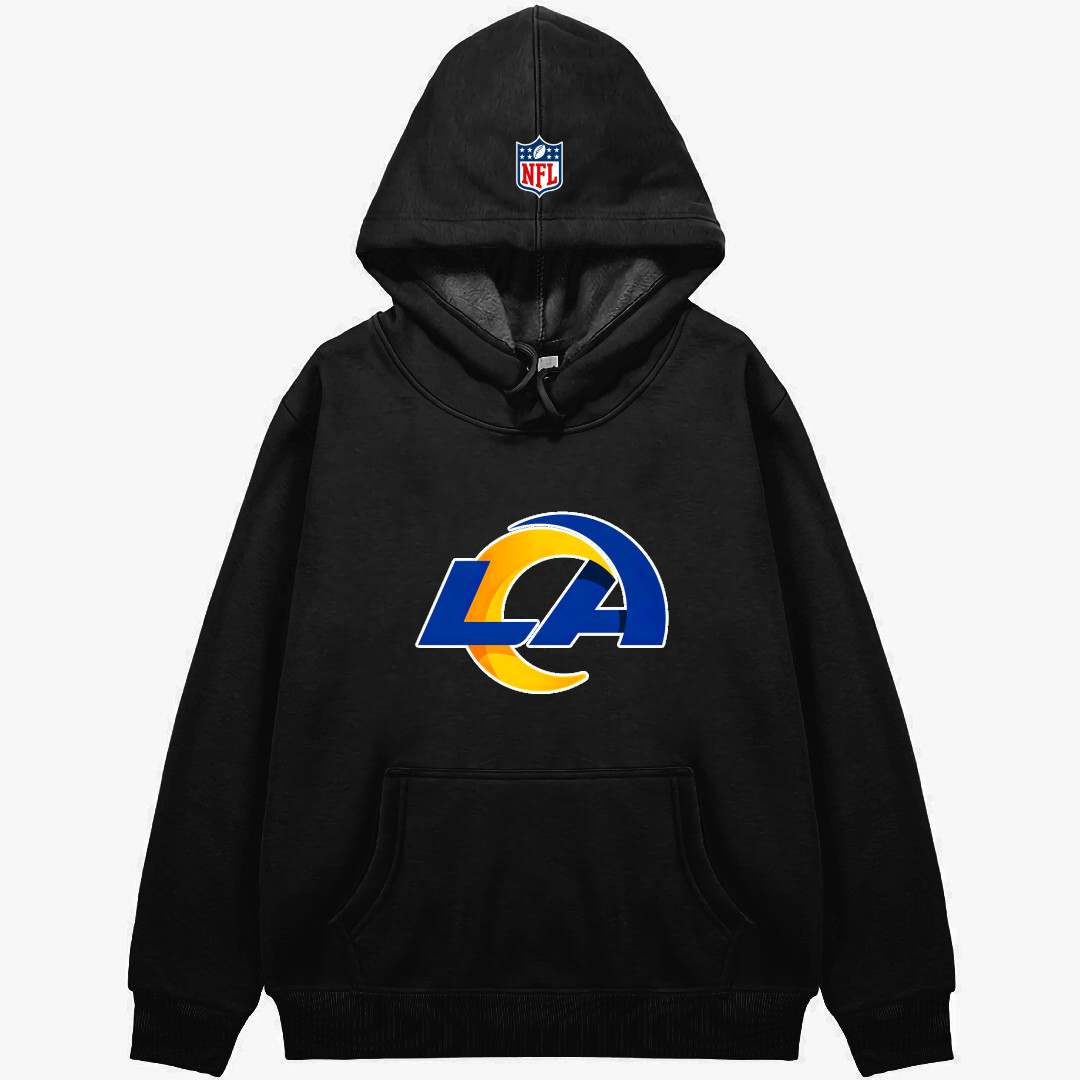 NFL Los Angeles Rams Hoodie Hooded Sweatshirt Sweater Jacket - Los Angeles Rams Team Single Logo