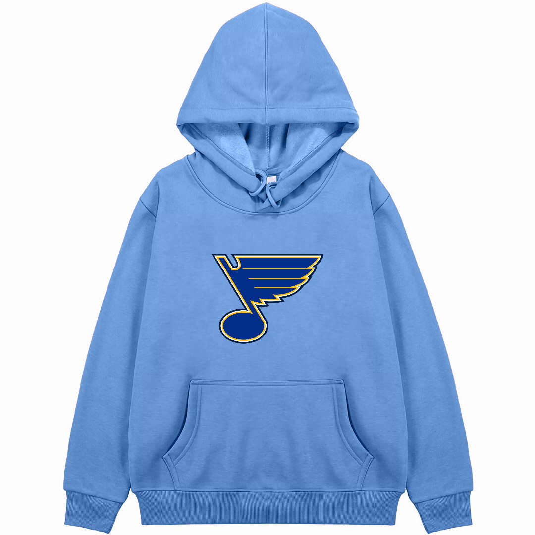 NHL St. Louis Blues Hoodie Hooded Sweatshirt Sweater Jacket - St. Louis Blues Team Single Logo