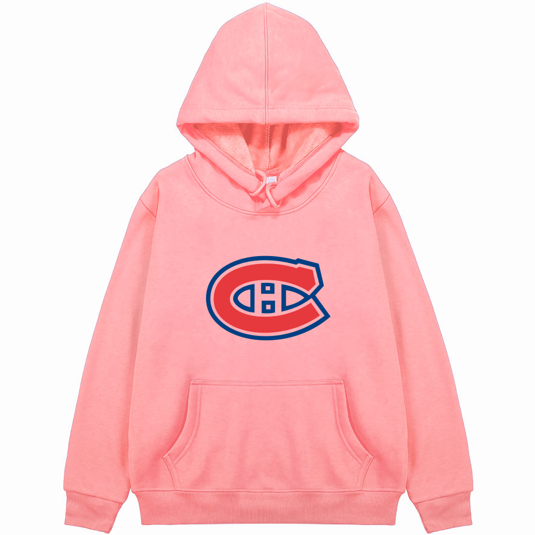 NHL Montreal Canadiens Hoodie Hooded Sweatshirt Sweater Jacket - Montreal Canadiens Team Single Logo