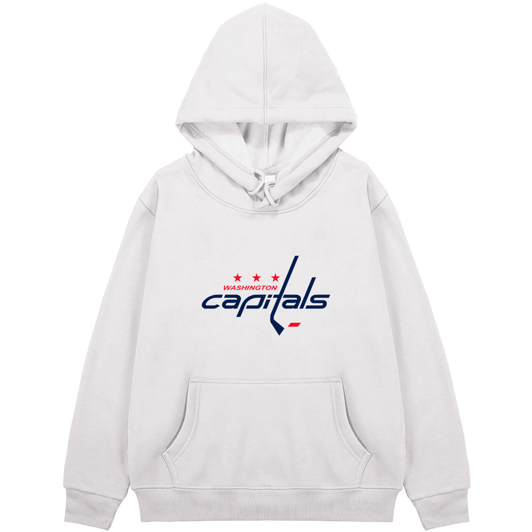 NHL Washington Capitals Hoodie Hooded Sweatshirt Sweater Jacket - Washington Capitals Team Single Logo