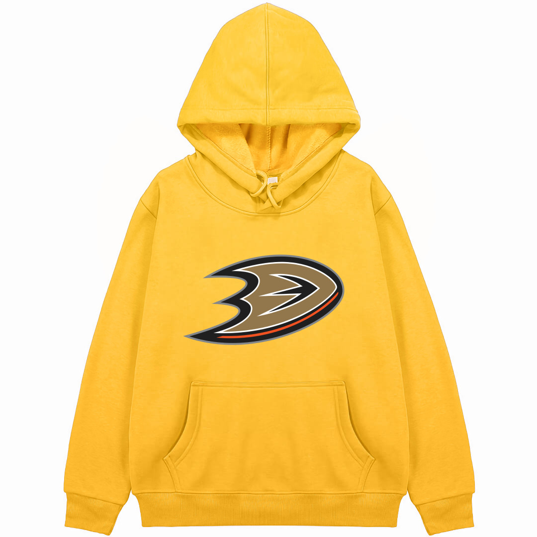 NHL Anaheim Ducks Hoodie Hooded Sweatshirt Sweater Jacket - Anaheim Ducks Team Single Logo