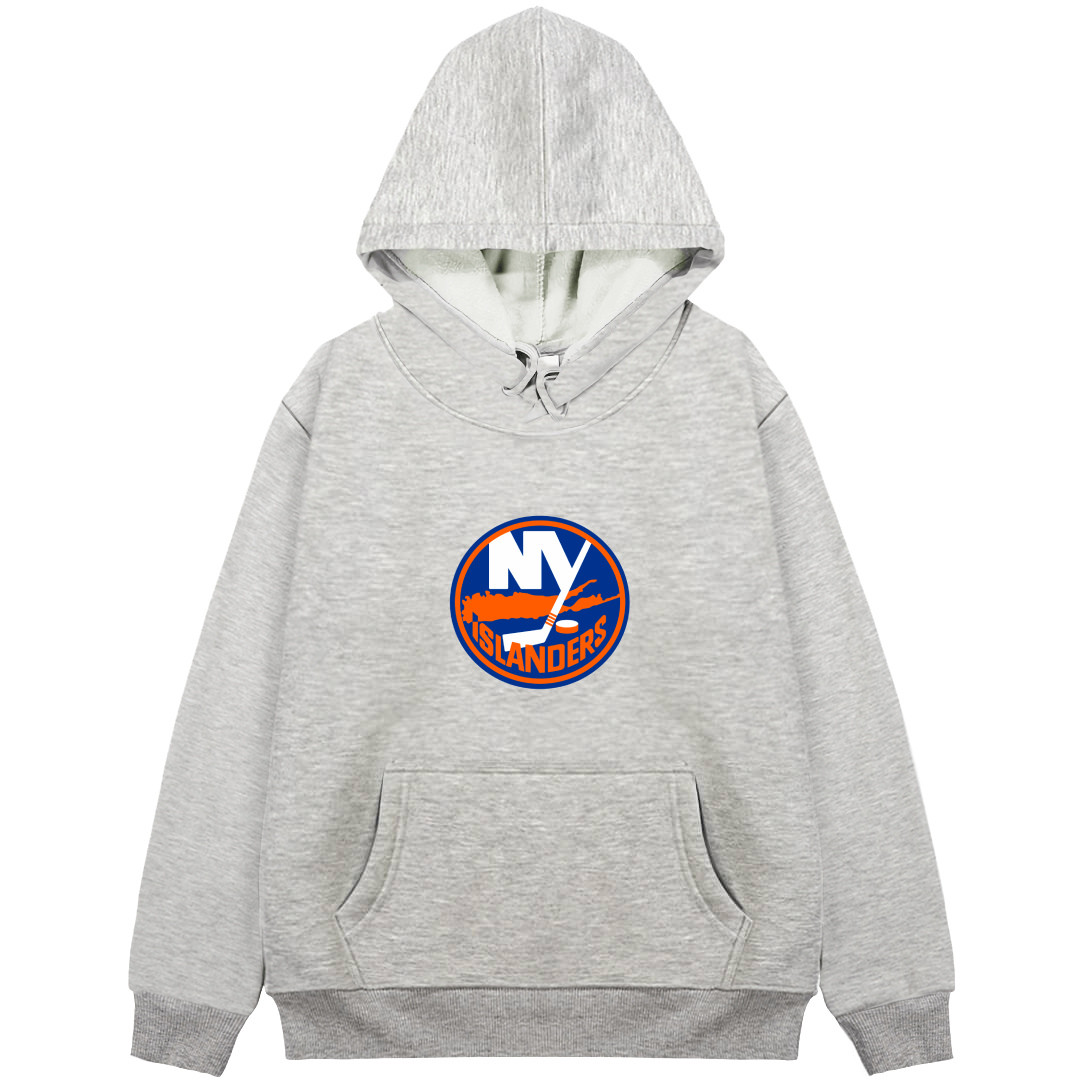 NHL New York Islanders Hoodie Hooded Sweatshirt Sweater Jacket - New York Islanders Team Single Logo