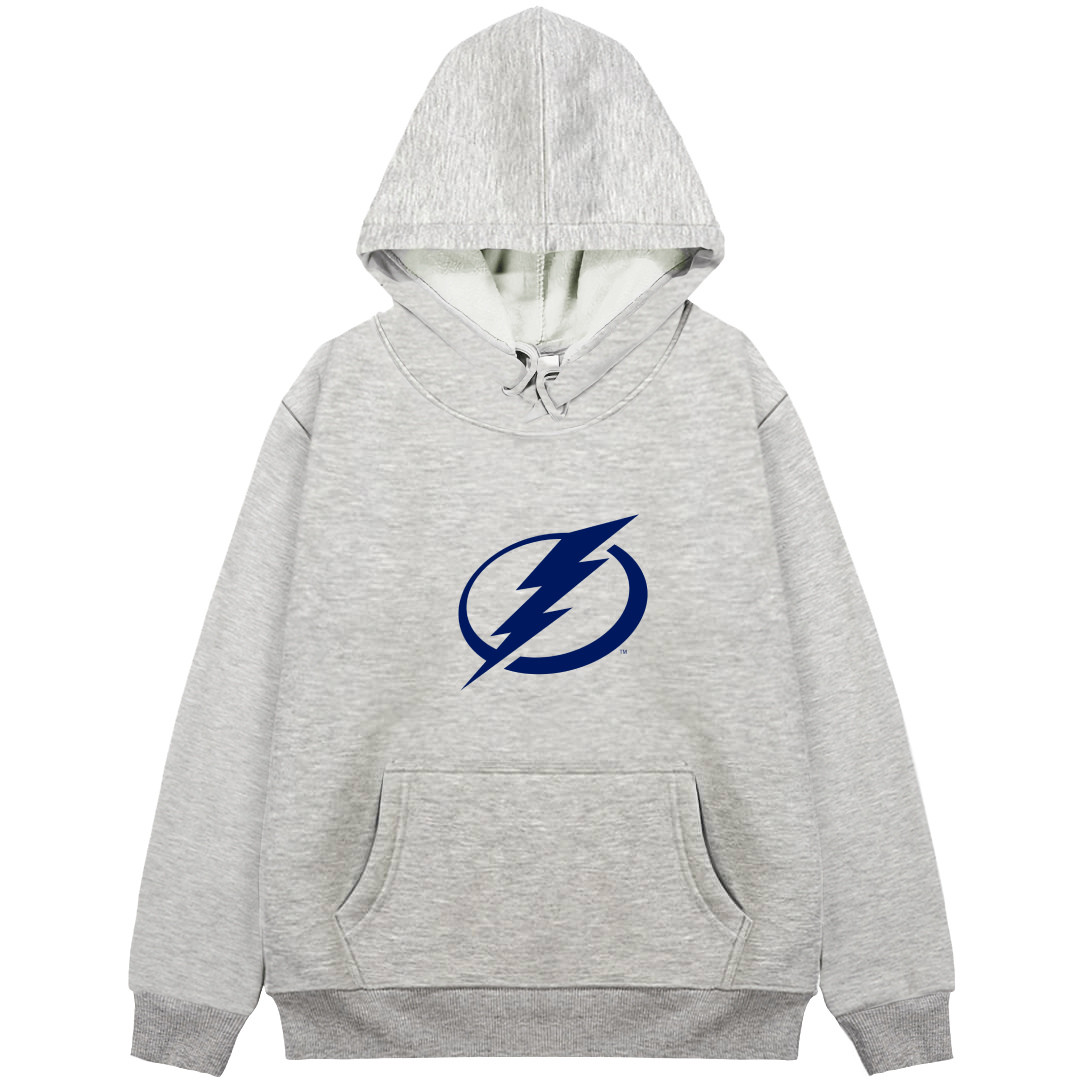 NHL Tampa Bay Lightning Hoodie Hooded Sweatshirt Sweater Jacket - Tampa Bay Lightning Team Single Logo
