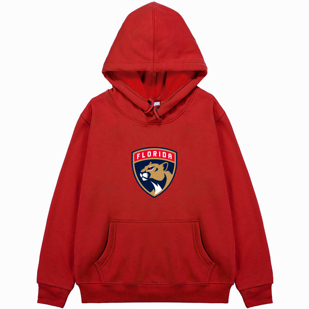 NHL Florida Panthers Hoodie Hooded Sweatshirt Sweater Jacket - Floridao Panthers Team Single Logo