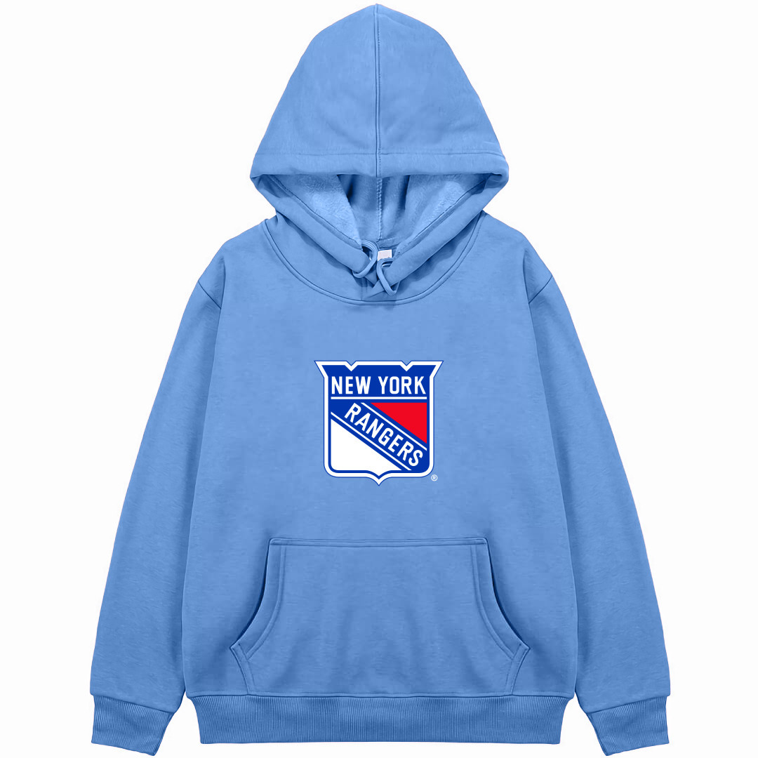 NHL New York Rangers Hoodie Hooded Sweatshirt Sweater Jacket - New York Rangers Team Single Logo