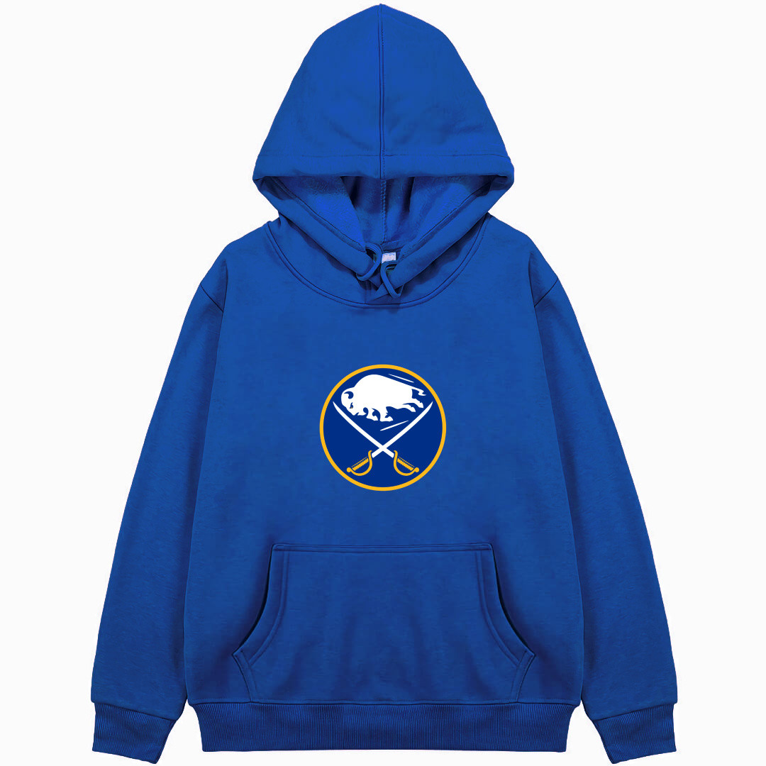 NHL Buffalo Sabres Hoodie Hooded Sweatshirt Sweater Jacket - Buffalo Sabres Team Single Logo