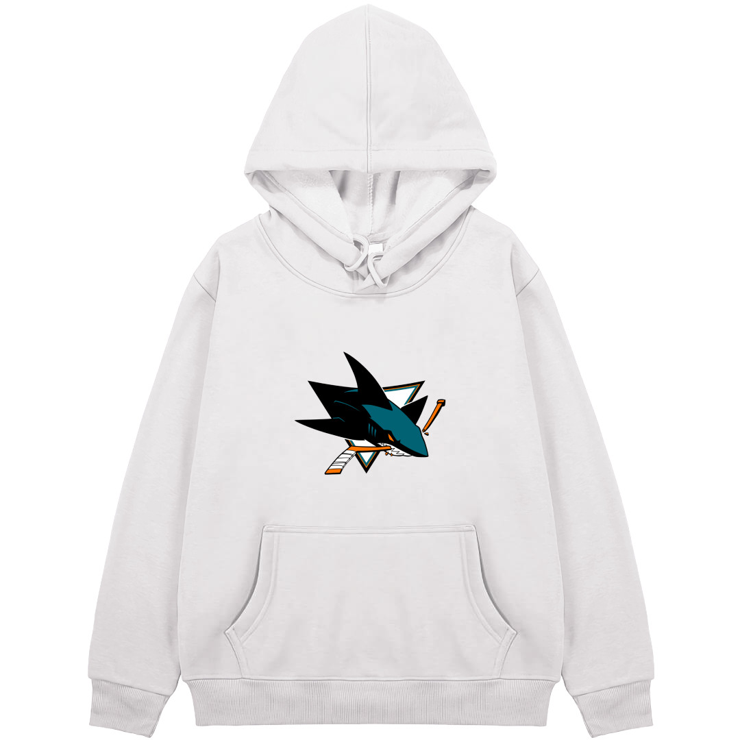 NHL San Jose Sharks Hoodie Hooded Sweatshirt Sweater Jacket - San Jose Sharks Team Single Logo