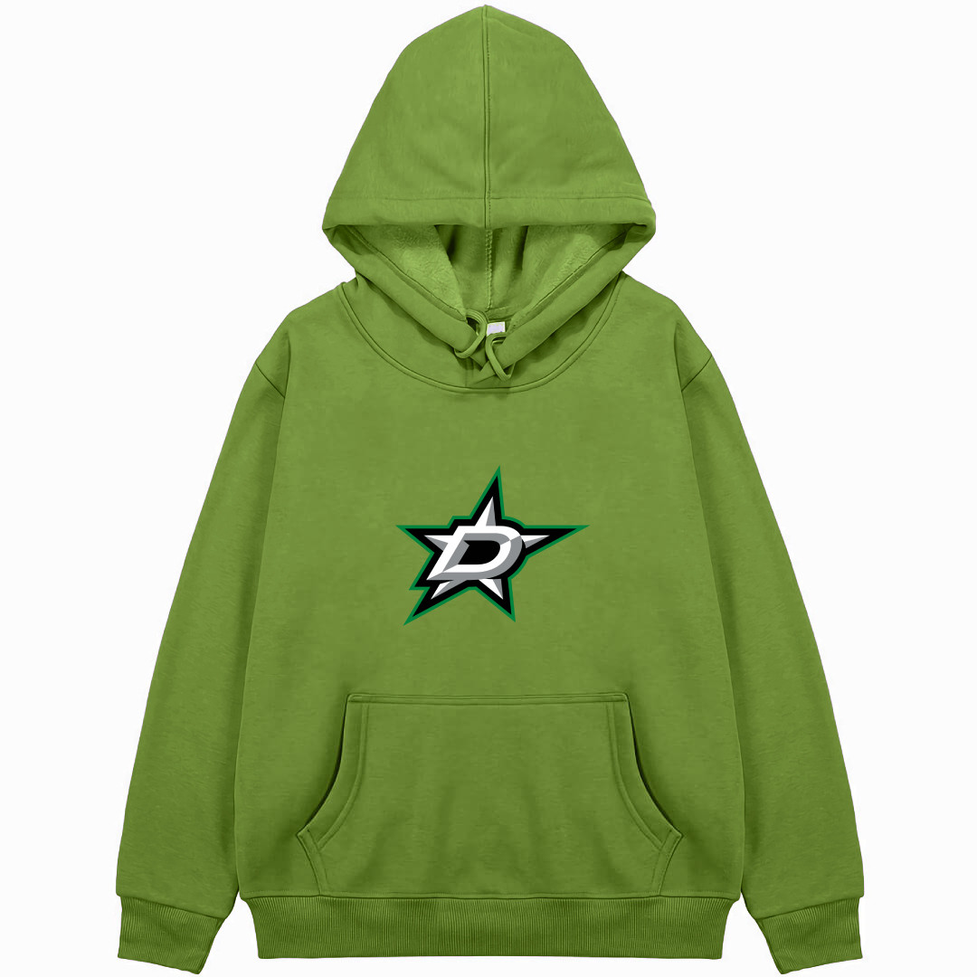 NHL Dallas Stars Hoodie Hooded Sweatshirt Sweater Jacket - Dallas Stars Team Single Logo