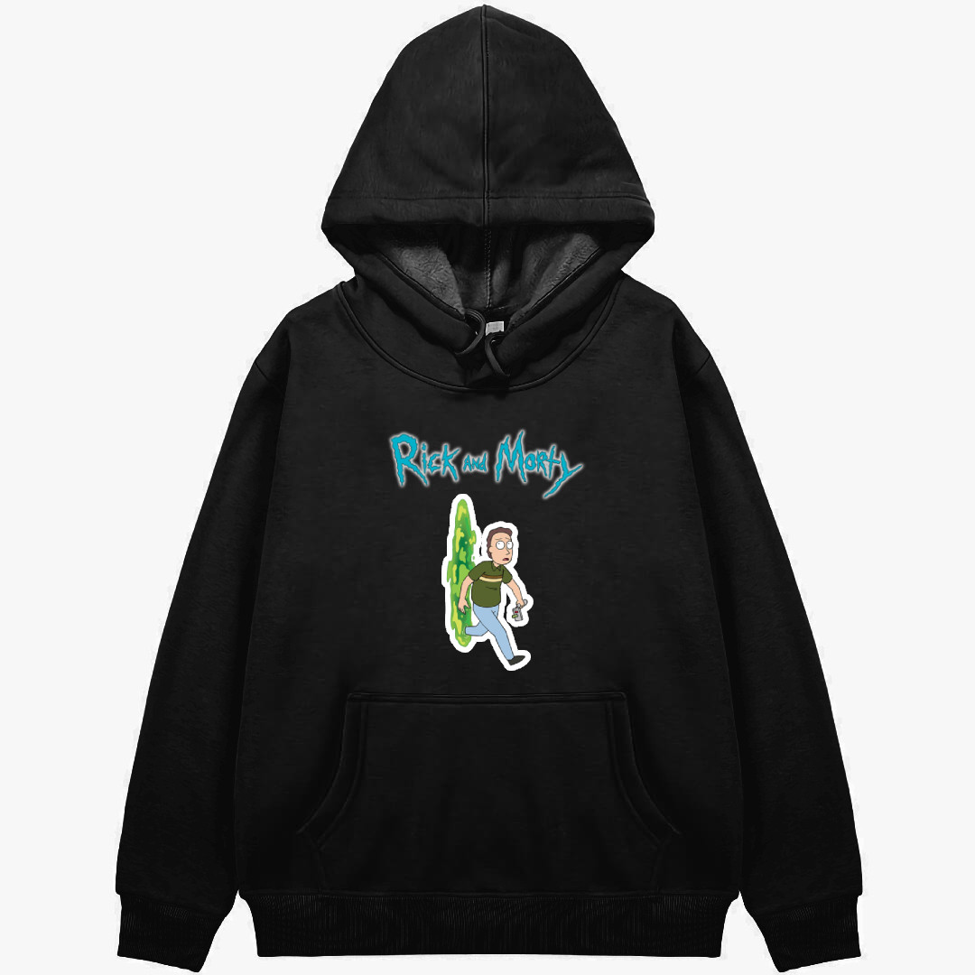 Rick And Morty Jerry Smith Hoodie Hooded Sweatshirt Sweater Jacket - Jerry Smith Fandom Realm