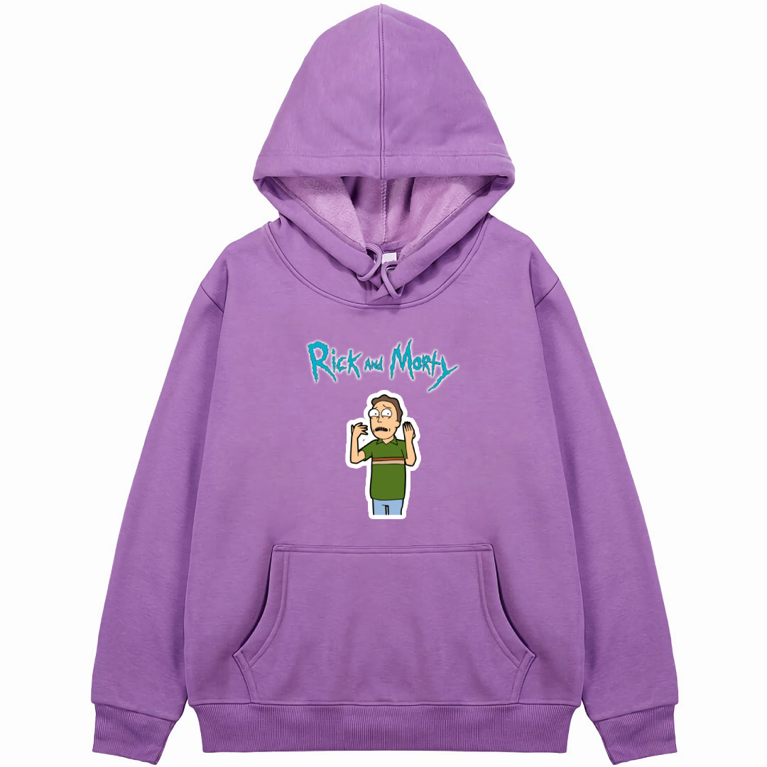 Rick And Morty Jerry Smith Hoodie Hooded Sweatshirt Sweater Jacket - Jerry Smith Standing