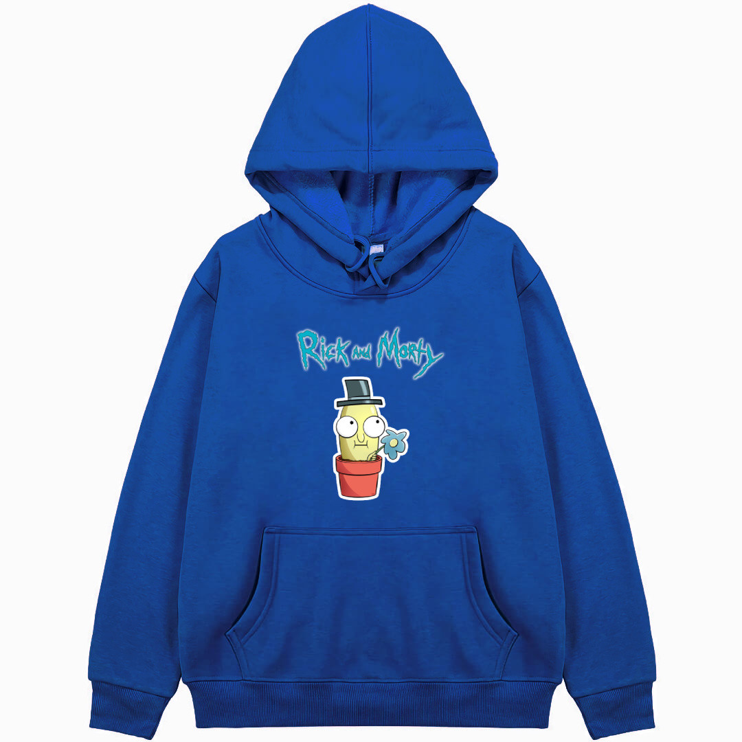 Rick And Morty Mr. Poopybutthole Hoodie Hooded Sweatshirt Sweater Jacket - Mr. Poopybutthole In Flower Pot