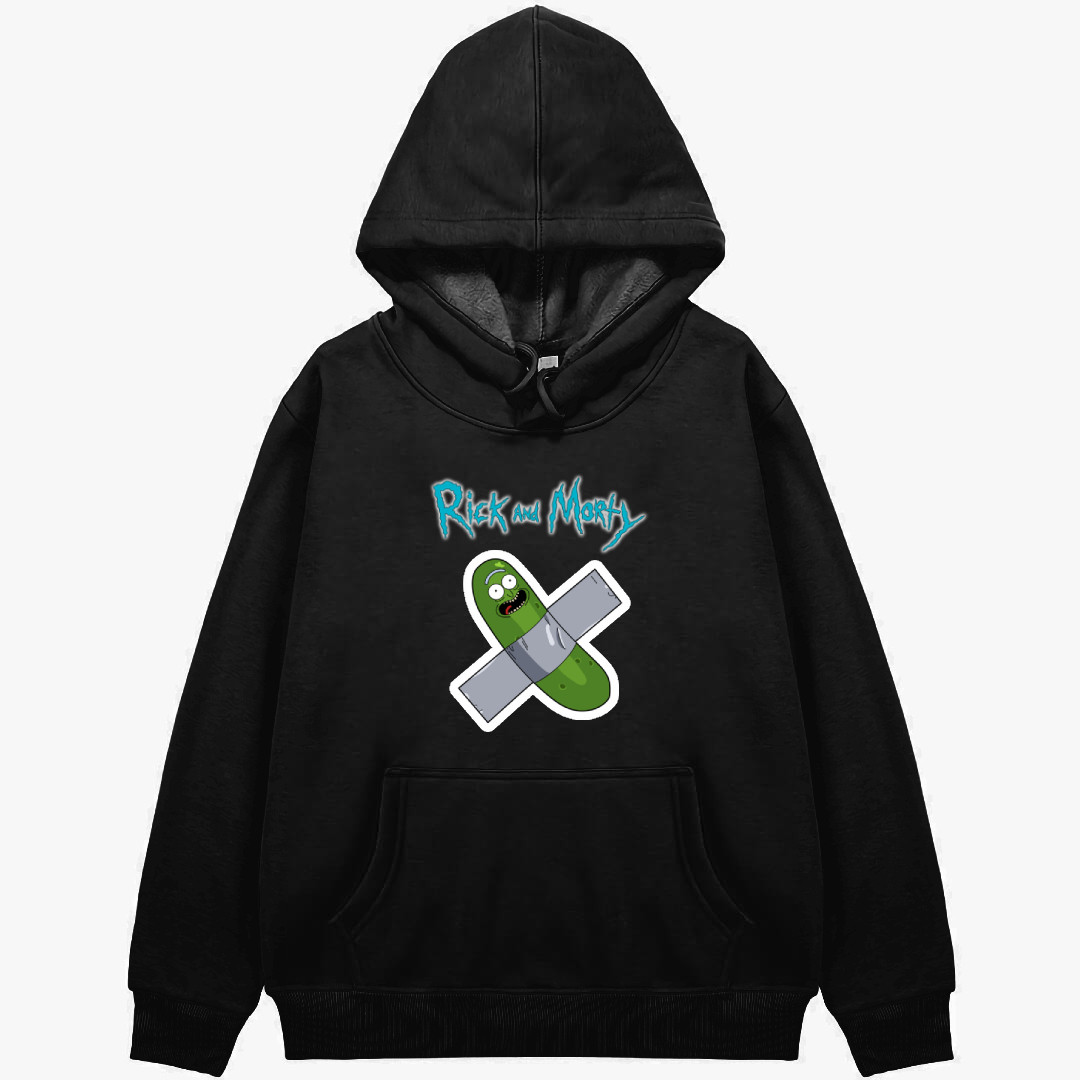 Rick And Morty Pickle Hoodie Hooded Sweatshirt Sweater Jacket - Pickle Taped Up