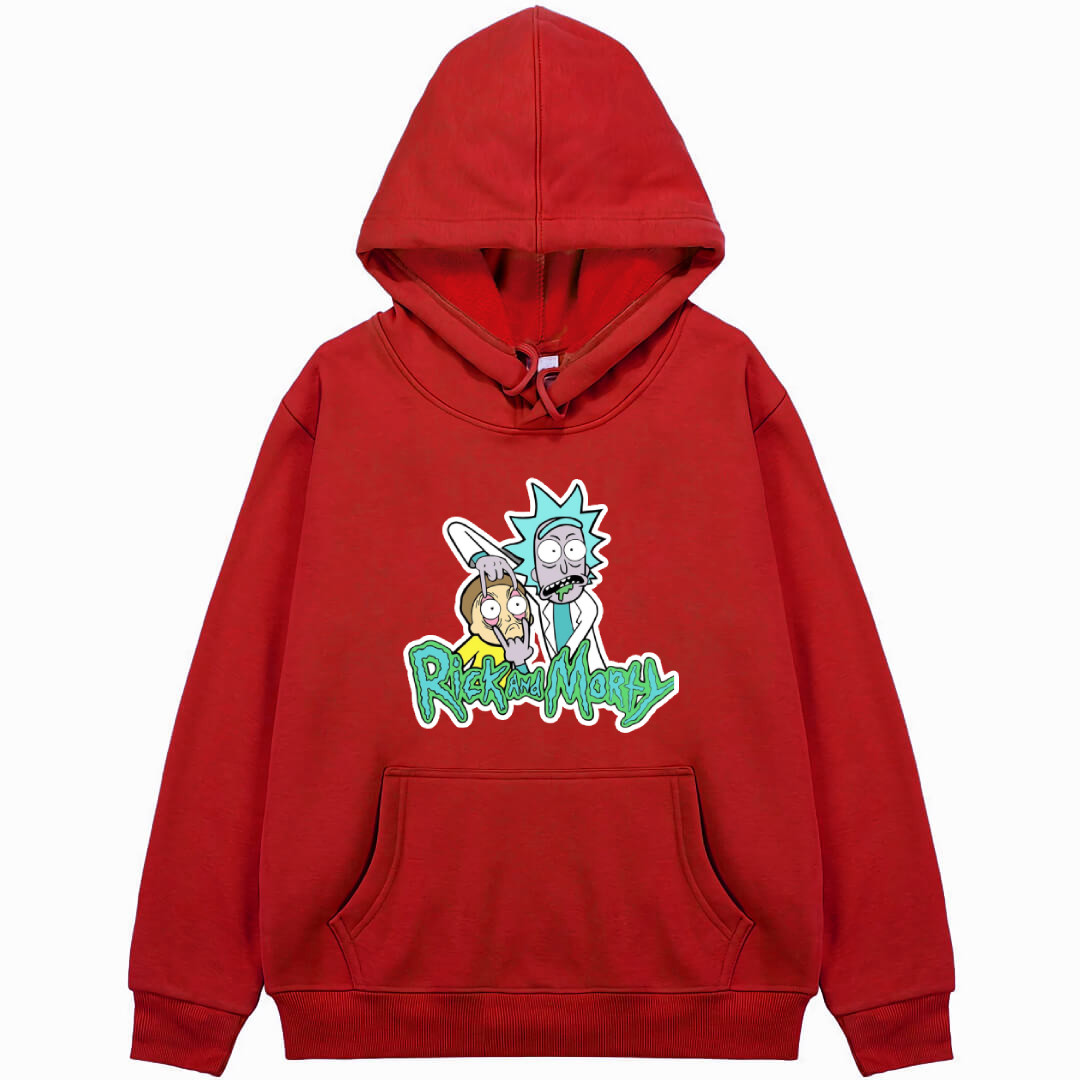 Rick And Morty Hoodie Hooded Sweatshirt Sweater Jacket - Rick And Morty Sticker