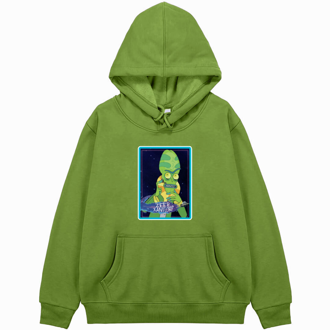 Rick And Morty Zeep Xanflorp Hoodie Hooded Sweatshirt Sweater Jacket - Zeep Xanflorp 2019 Cryptozoic Rick