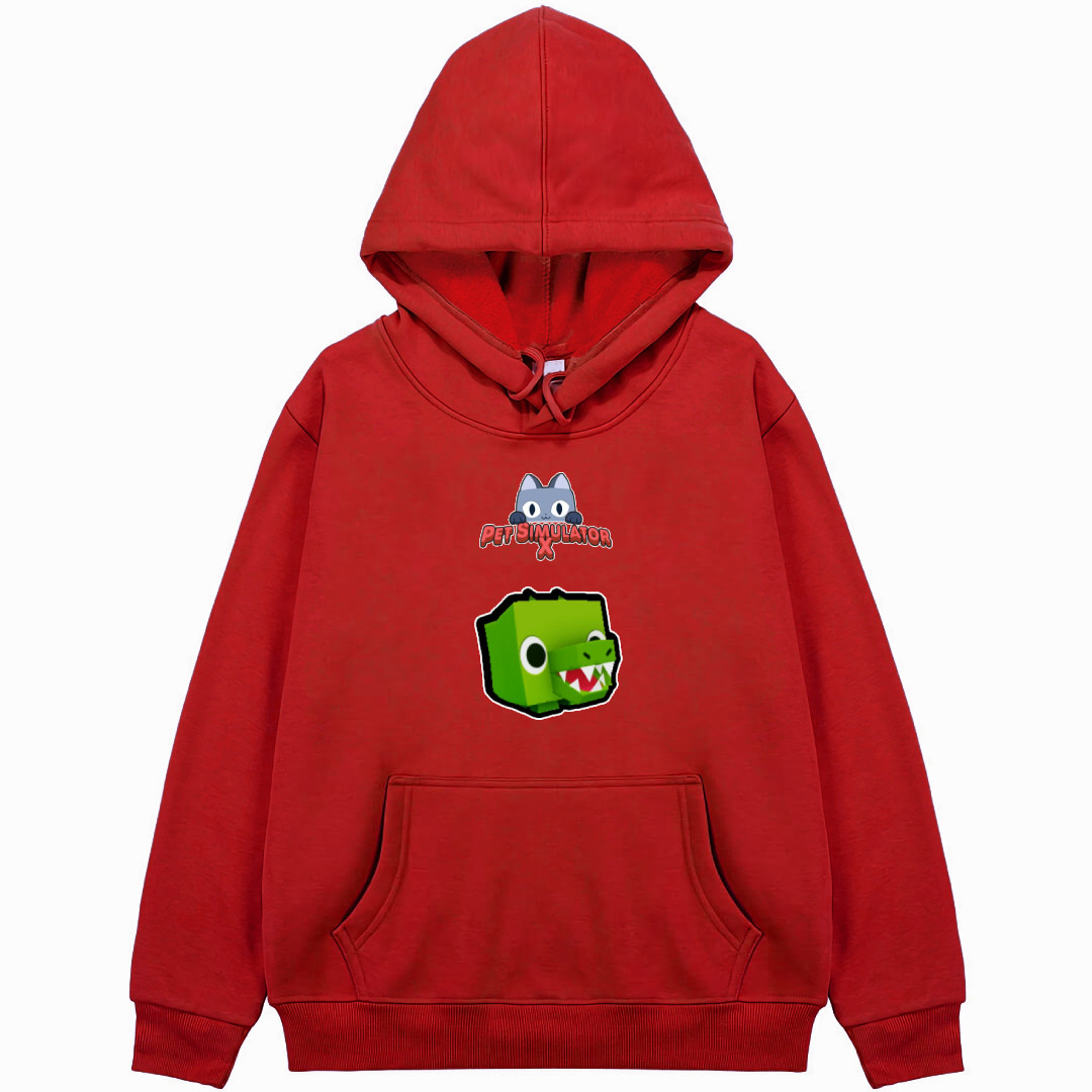 Roblox Pet Simulator X Crocodile Hoodie Hooded Sweatshirt Sweater Jacket - Crocodile Character Sticker