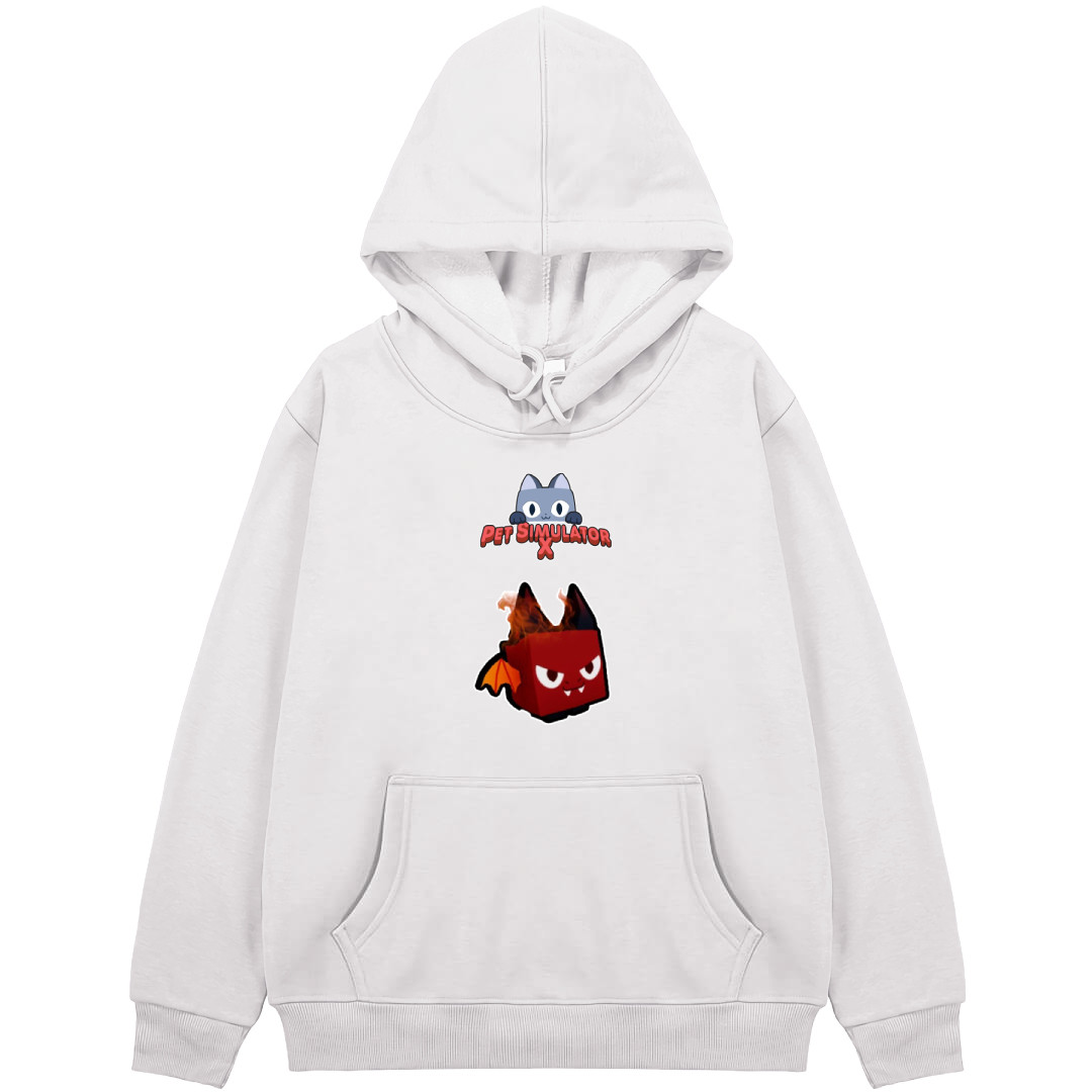 Roblox Pet Simulator X Demon Hoodie Hooded Sweatshirt Sweater Jacket - Demon Character Sticker