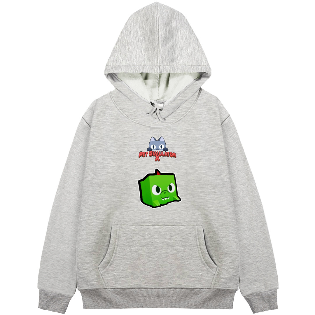 Roblox Pet Simulator X Dino Hoodie Hooded Sweatshirt Sweater Jacket - Dino Character Sticker