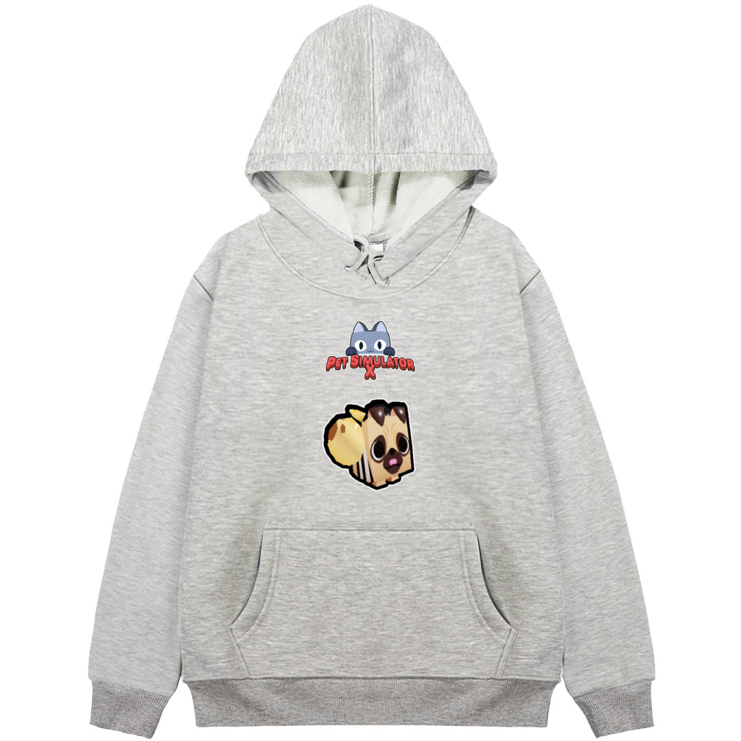Roblox Pet Simulator X Robber Pug Hoodie Hooded Sweatshirt Sweater Jacket - Robber Pug Character Sticker