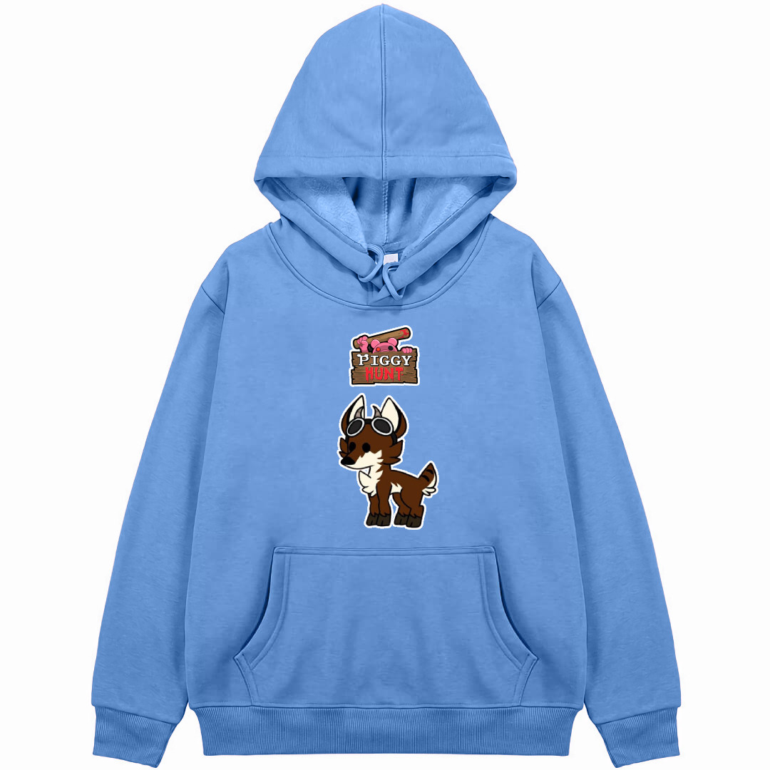 Roblox Piggy Kona Piggy Hoodie Hooded Sweatshirt Sweater Jacket - Kona Piggy Cartoon Art