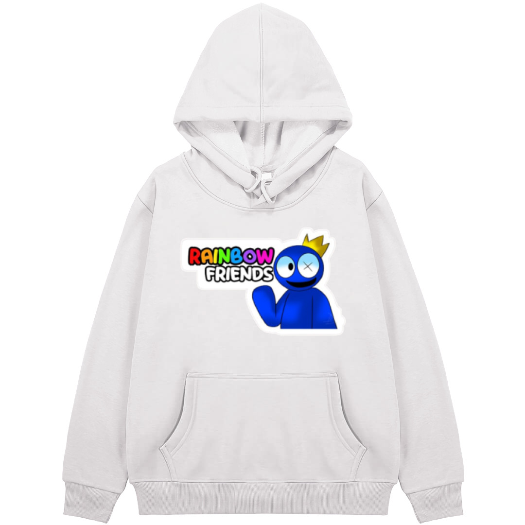 Roblox Rainbow Friends Blue Hoodie Hooded Sweatshirt Sweater Jacket - Blue Wave Series Logo