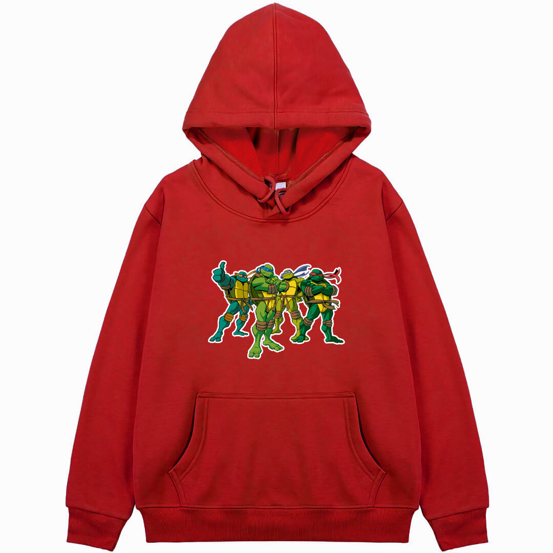 Ninja Turtles Hoodie Hooded Sweatshirt Sweater Jacket - Characters Ready To Fight Rise Of The Teenage Mutant Ninja Turtles 2003