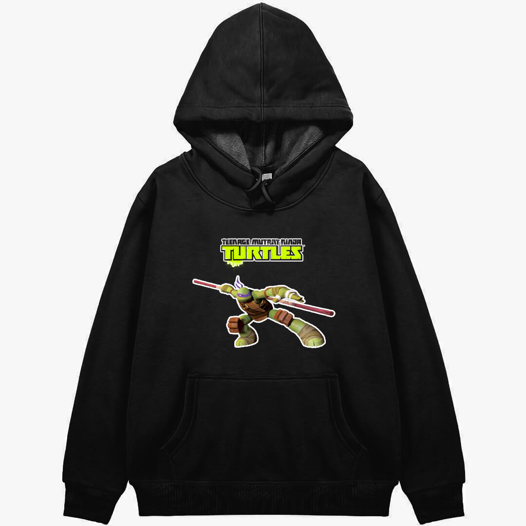 Ninja Turtles Donatello Hoodie Hooded Sweatshirt Sweater Jacket - Donatello Rise Of The Teenage Mutant Ninja Turtles 2012 Bo Attack