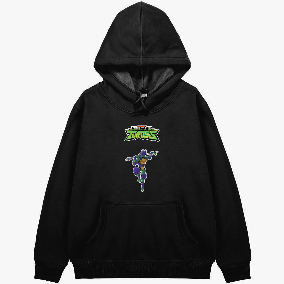 Ninja Turtles Donatello Hoodie Hooded Sweatshirt Sweater Jacket - Donatello Rise Of The Teenage Mutant Ninja Turtles 2018 Transforming Tech Bo Attack