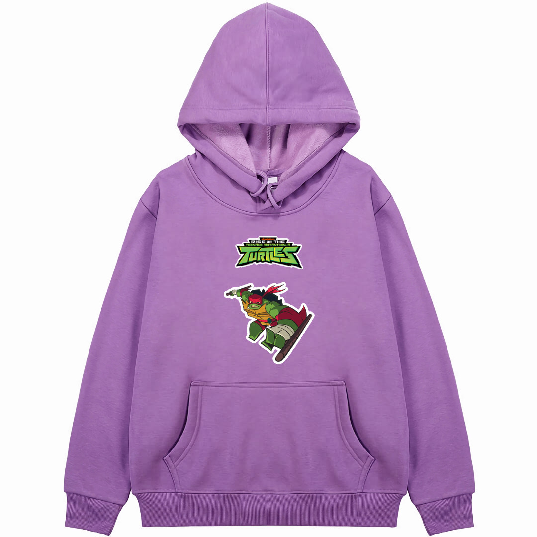Ninja Turtles Raphael Hoodie Hooded Sweatshirt Sweater Jacket - Raphael Rise Of The Teenage Mutant Ninja Turtles 2018 Tonfa Attack