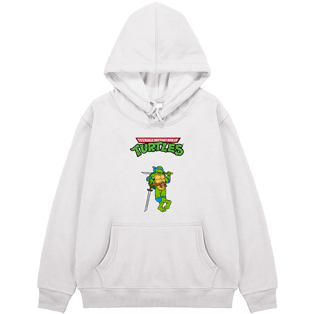 Ninja Turtles Leonardo Hoodie Hooded Sweatshirt Sweater Jacket - Leonardo Rise Of The Teenage Mutant Ninja Turtles 1987 Character Series
