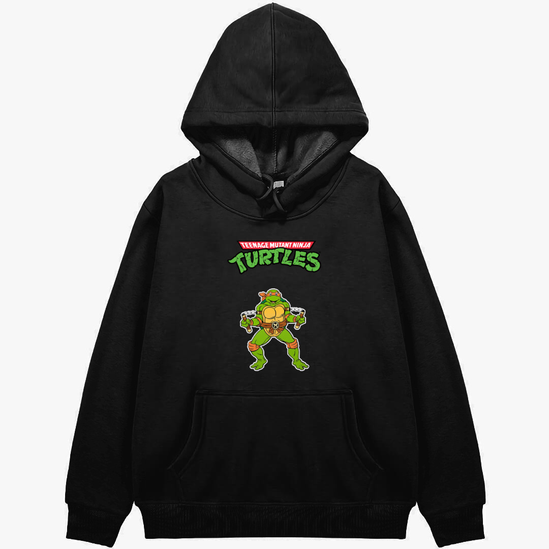 Ninja Turtles Michelangelo Hoodie Hooded Sweatshirt Sweater Jacket - Michelangelo Rise Of The Teenage Mutant Ninja Turtles 1987 Character Series