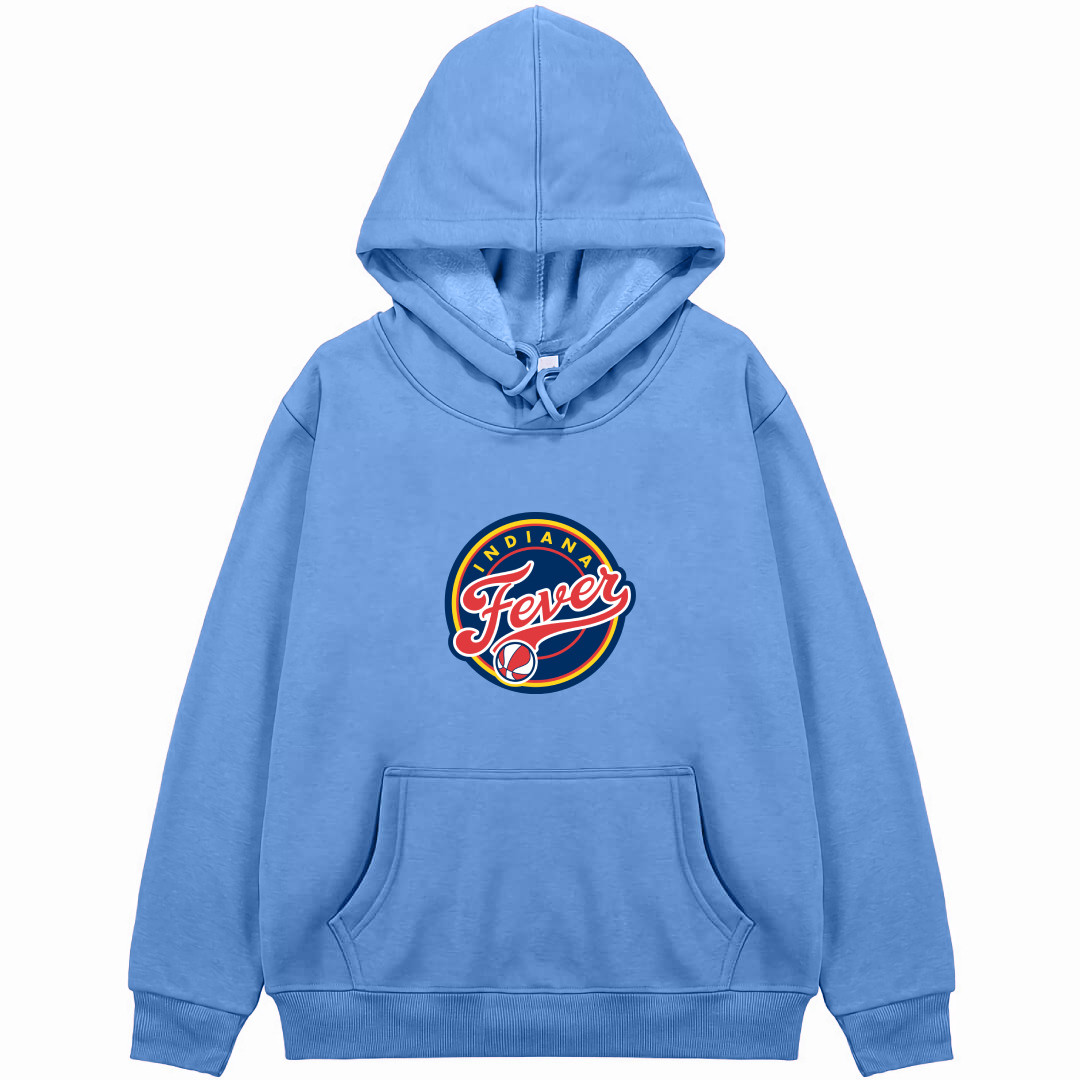 WNBA Indiana Fever Hoodie Hooded Sweatshirt Sweater Jacket - Indiana Fever Team Single Logo