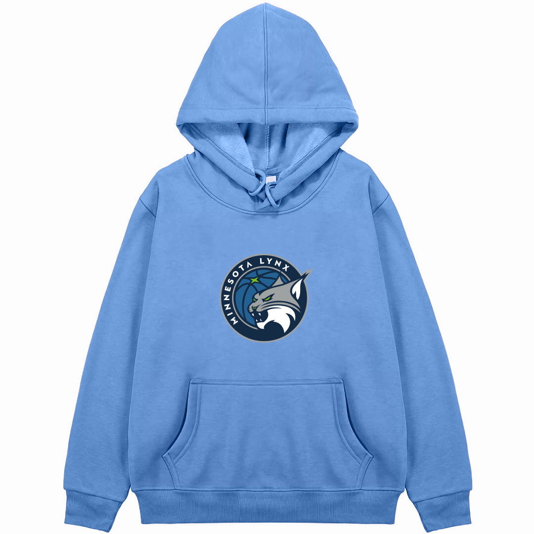 WNBA Minnesota Lynx Hoodie Hooded Sweatshirt Sweater Jacket - Minnesota Lynx Team Single Logo