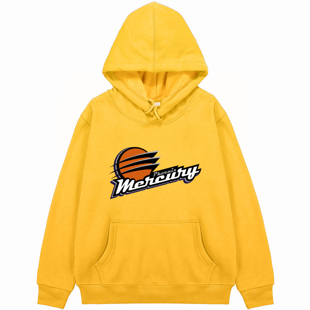 WNBA Phoenix Mercury Hoodie Hooded Sweatshirt Sweater Jacket - Phoenix Mercury Team Single Logo