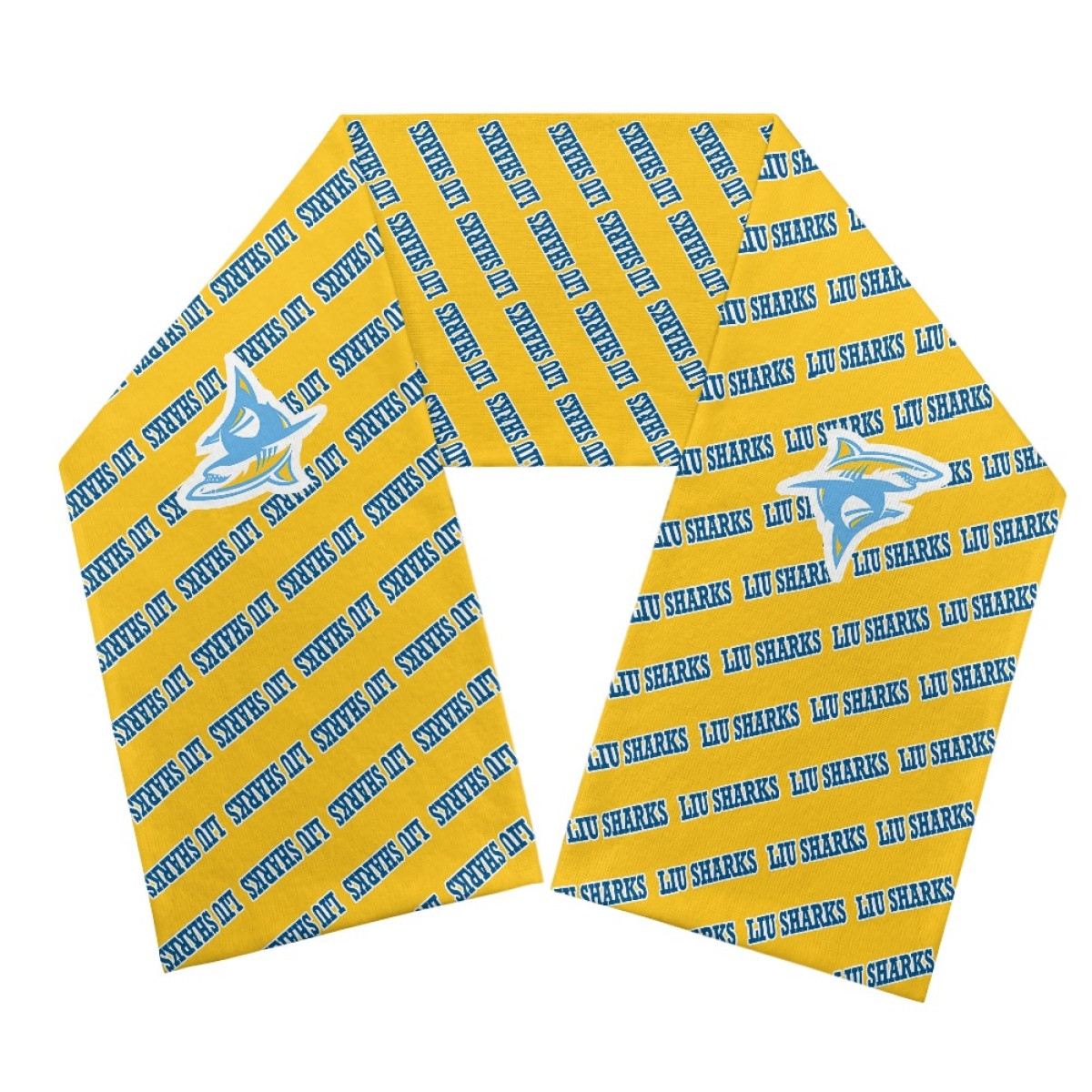 LIU Sharks Scarf Knitted - Long Island University Sharks College ...