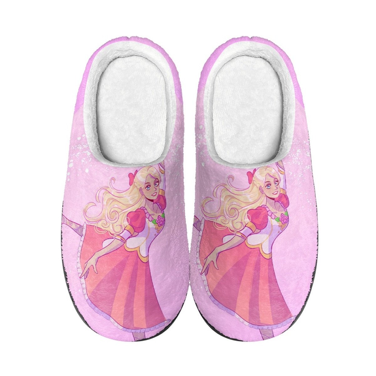 Barbie Rapunzel Slippers - Barbie Rapunzel Dancing Pink Cartoon | Shirt ...