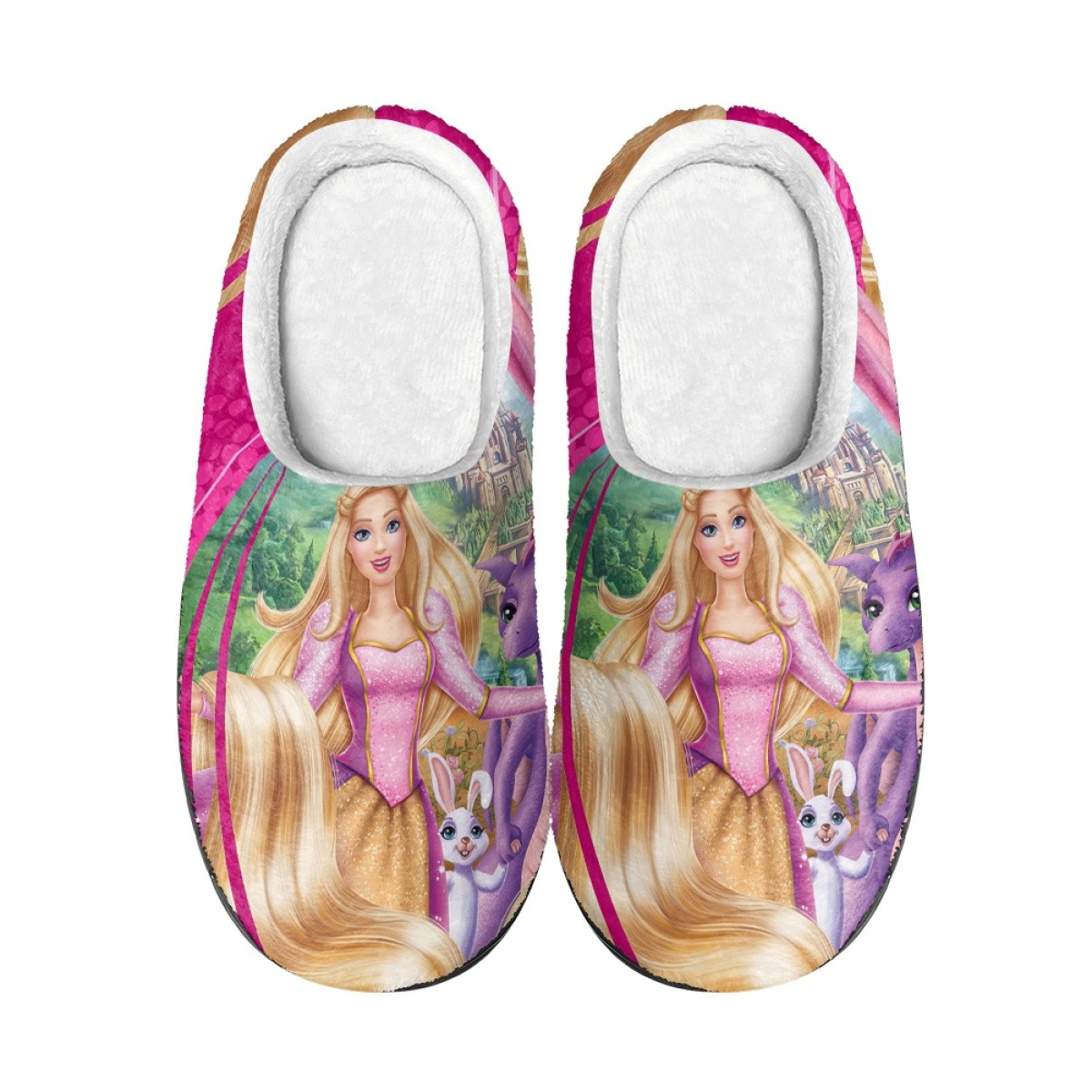 Barbie Rapunzel Slippers - Barbie Rapunzel Poster With Penelope Dragon ...